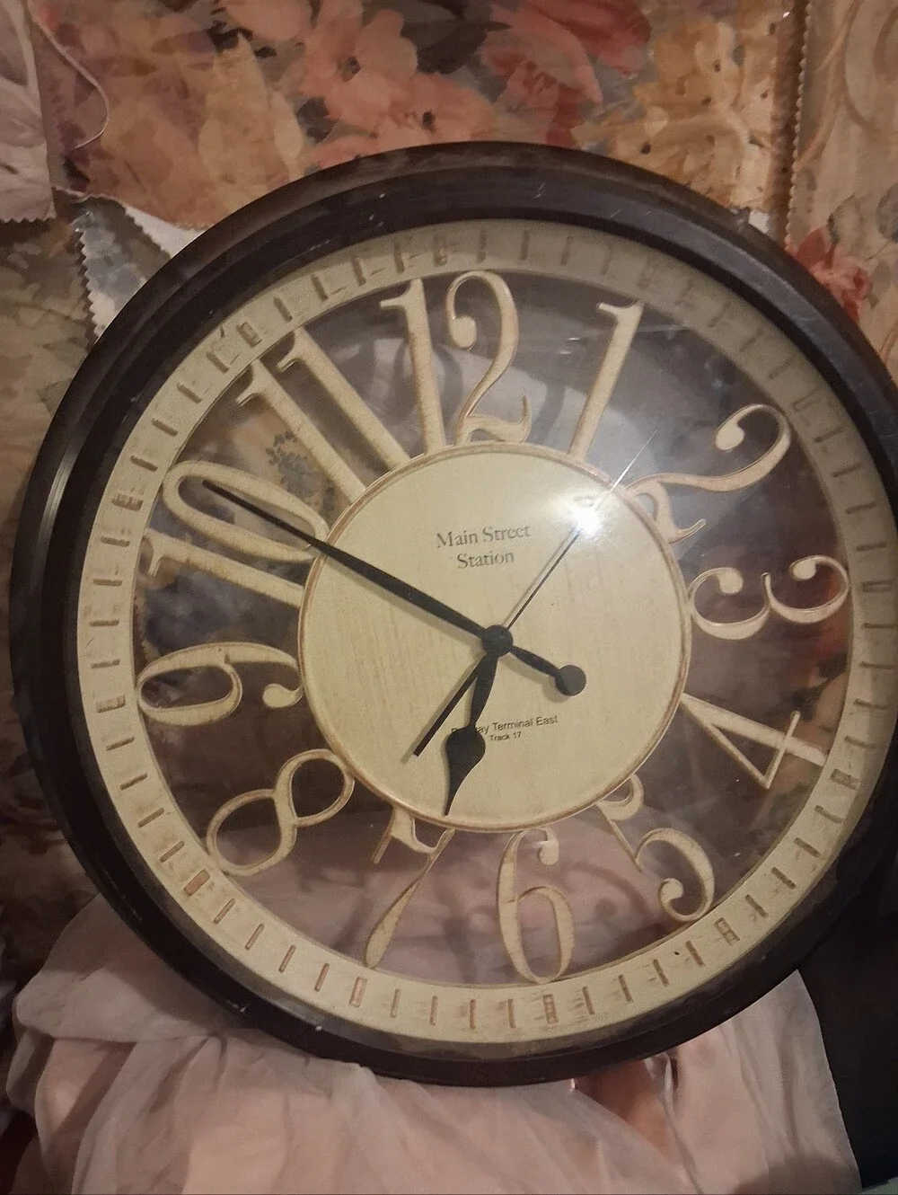Vintage Main Street Hanging Wall Clock